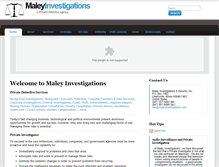 Tablet Screenshot of maleyinvestigations.com